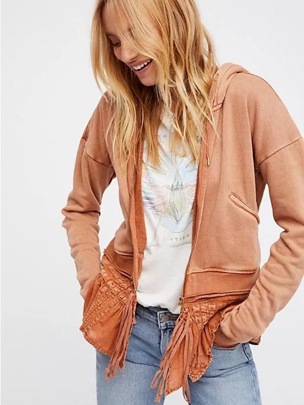 Free People When Worlds Meet Hoodie